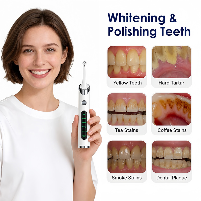 Teeth Whitening Kit With Light - Tooth Polisher Teeth Whitening Kit for