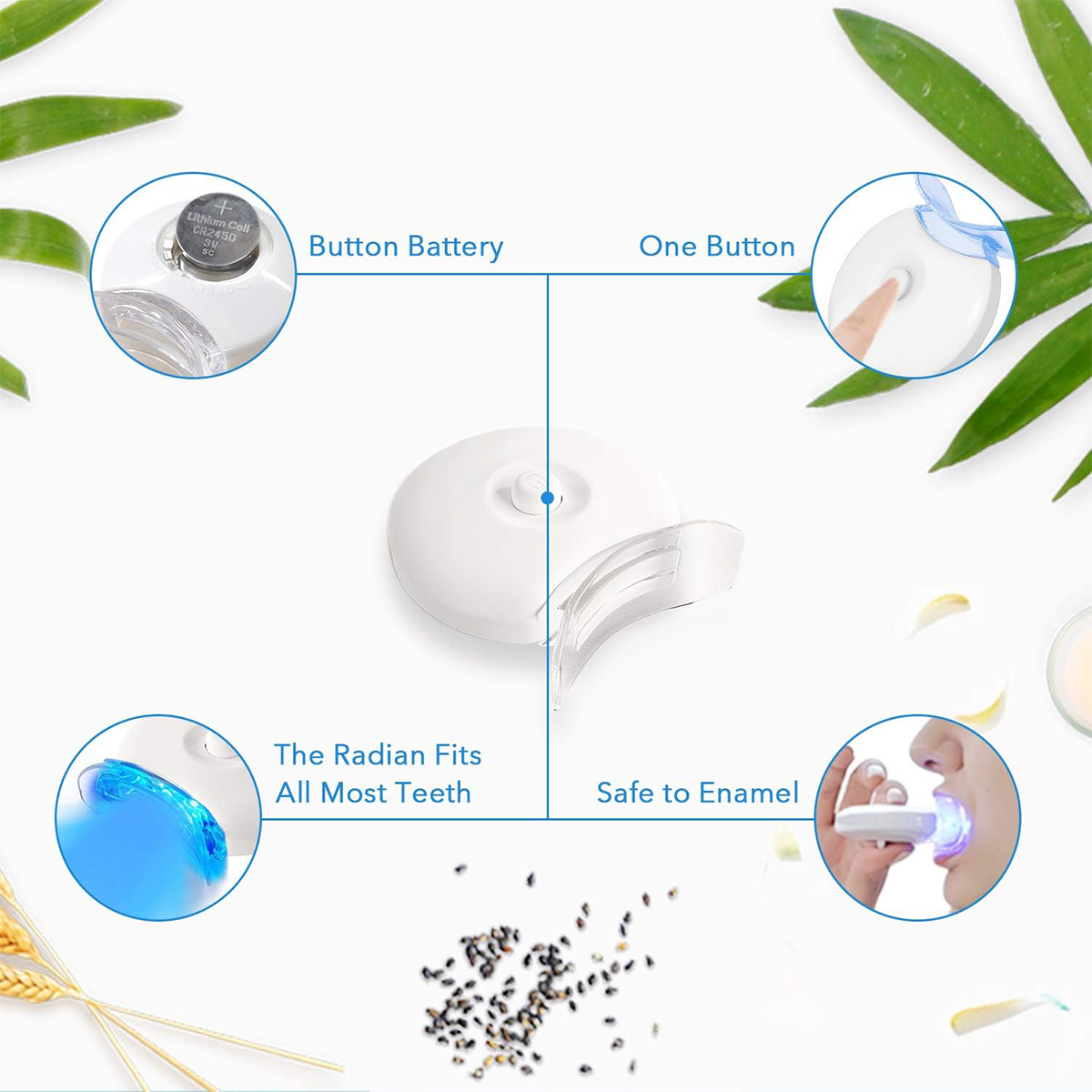 Teeth Whitening Kit - 5X LED L - огляд і ціна Teeth Whitening Kit With Light