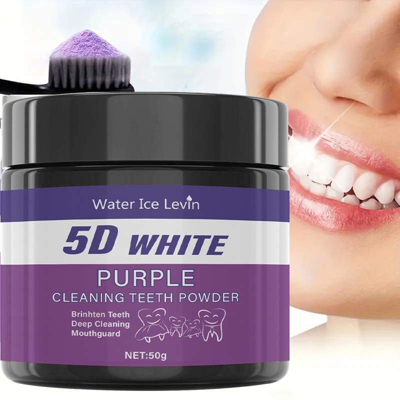 5D White Teeth Powder. Purple  - огляд і ціна Teeth Whitening With Baking Soda