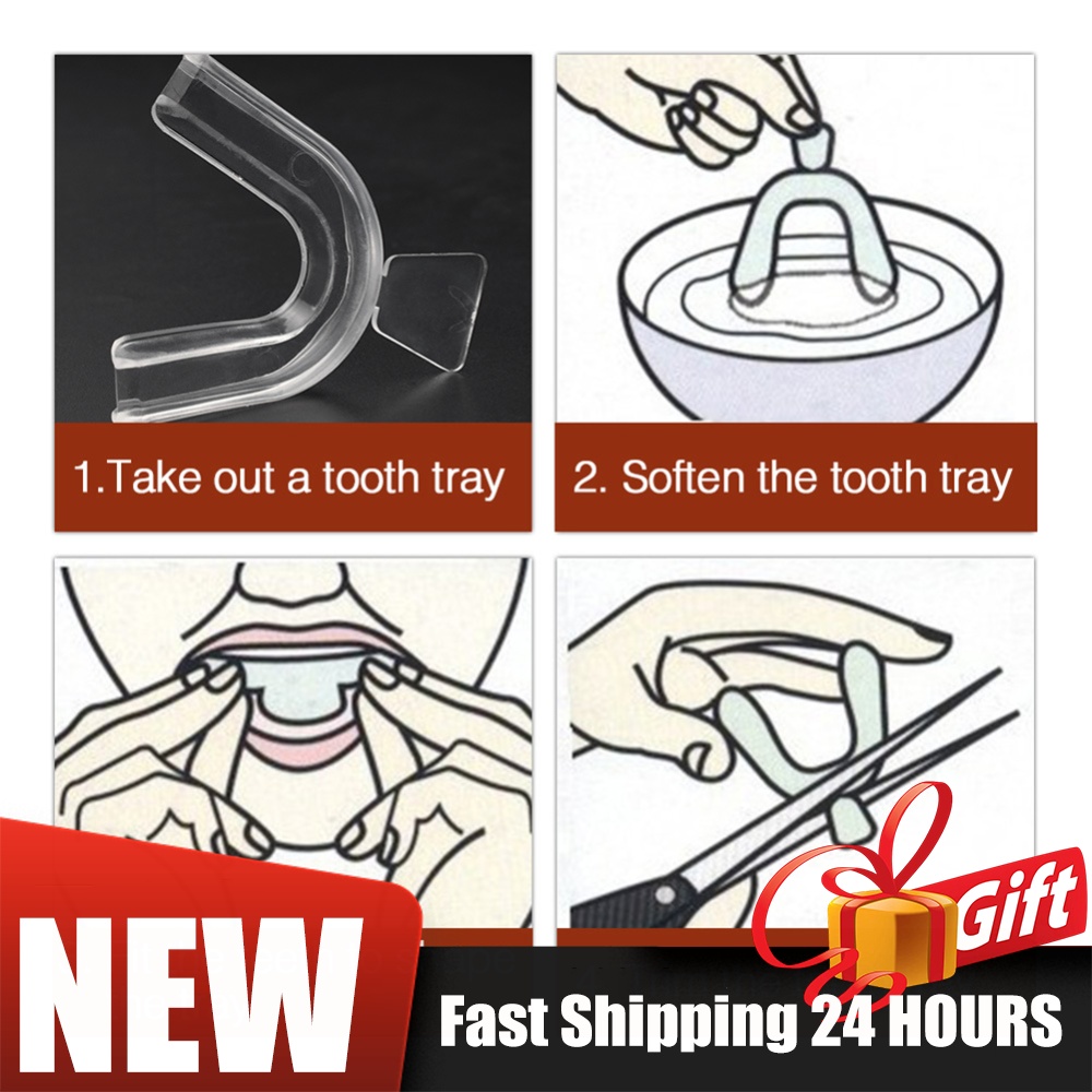 2/4pcs Soft Tooth Orthodontic  - огляд і ціна Teeth Whitening Mouth Guard