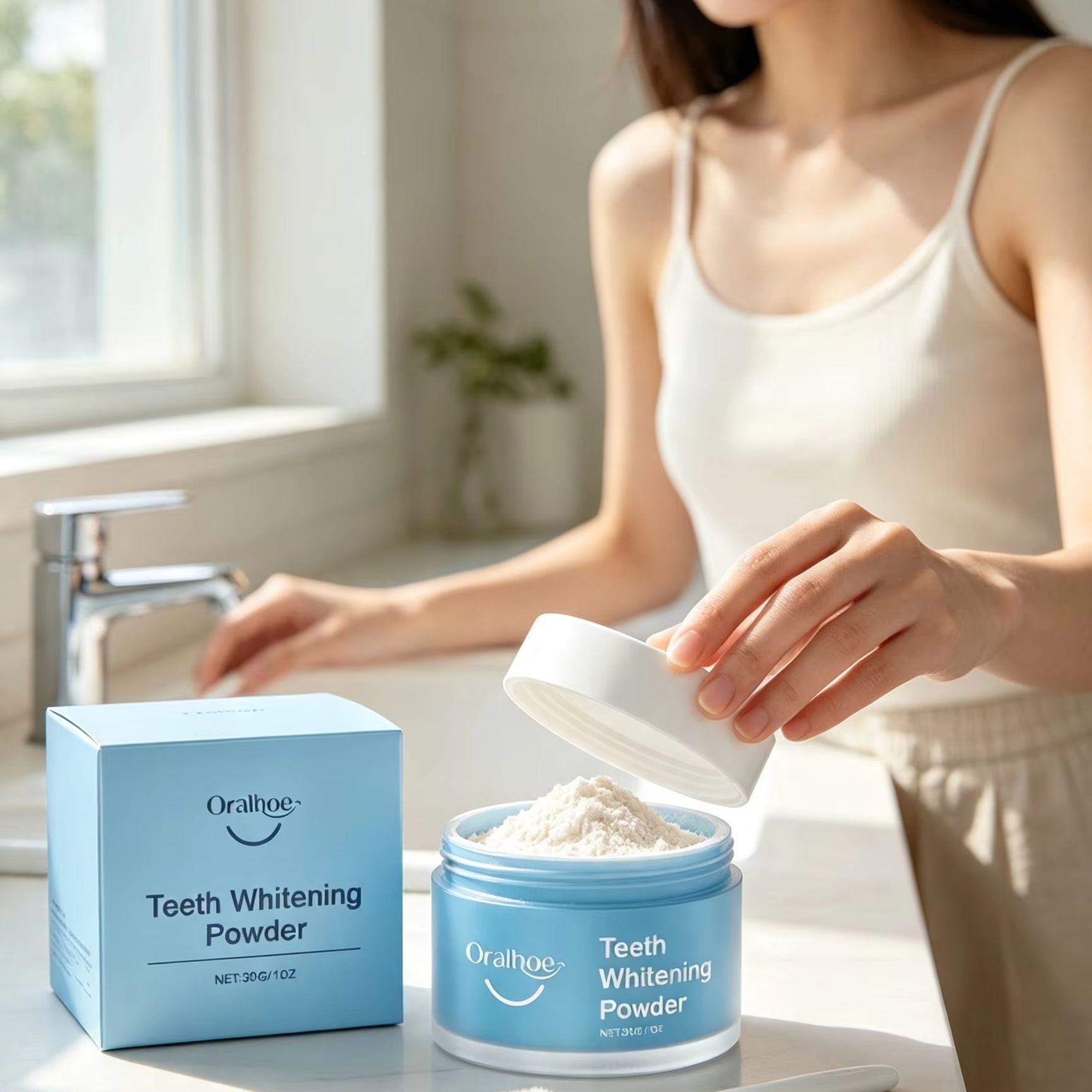 Oralhoe Tooth Powder for Brush - огляд і ціна Teeth Whitening China