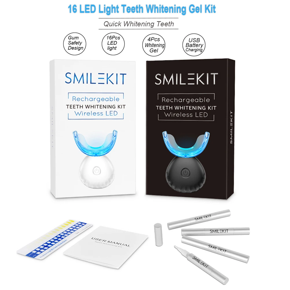 Dental Teeth Whitening Kit Min - огляд і ціна Teeth Whitening Kit With Light