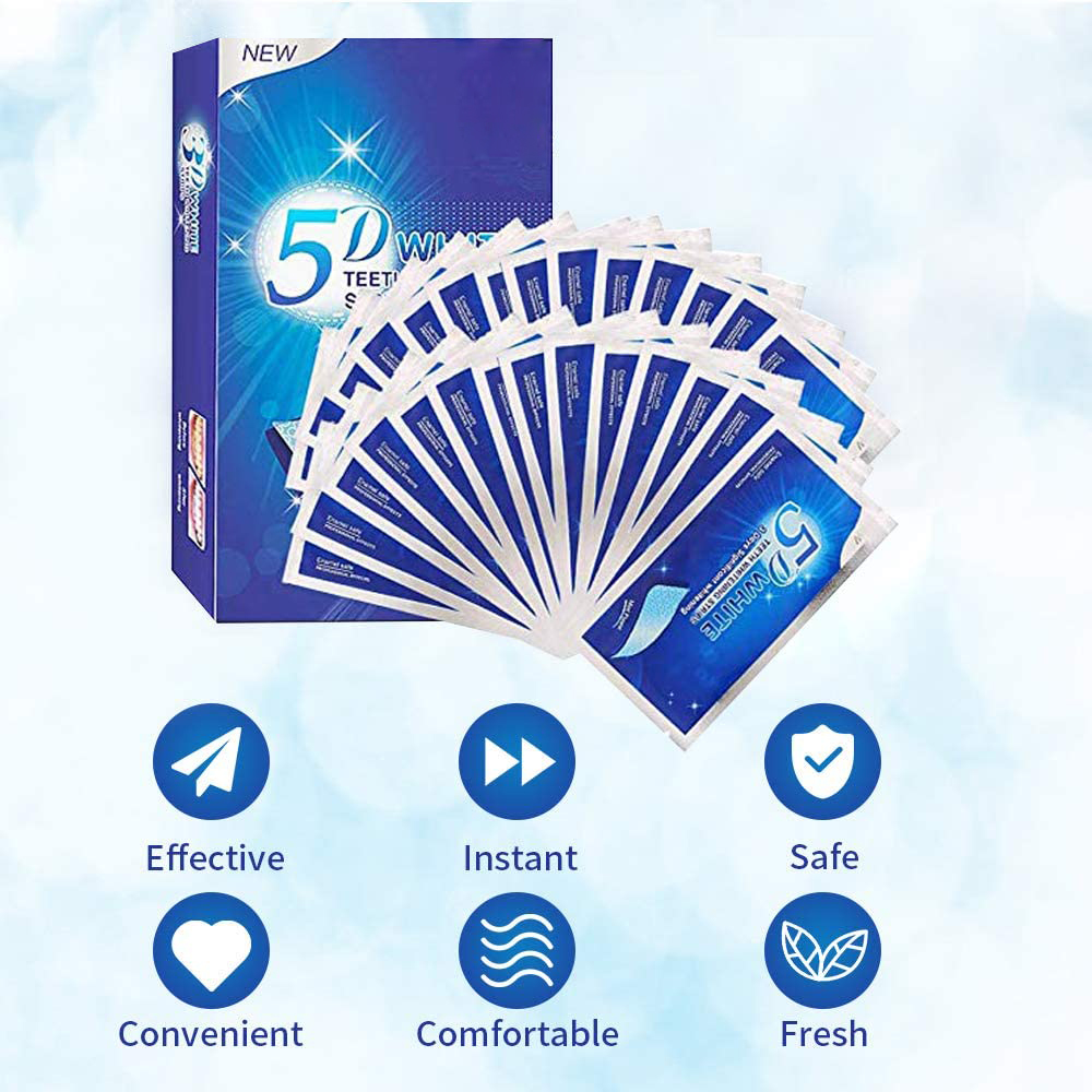 5D White Teeth Whitening Strip - огляд і ціна Teeth Whitening Gels
