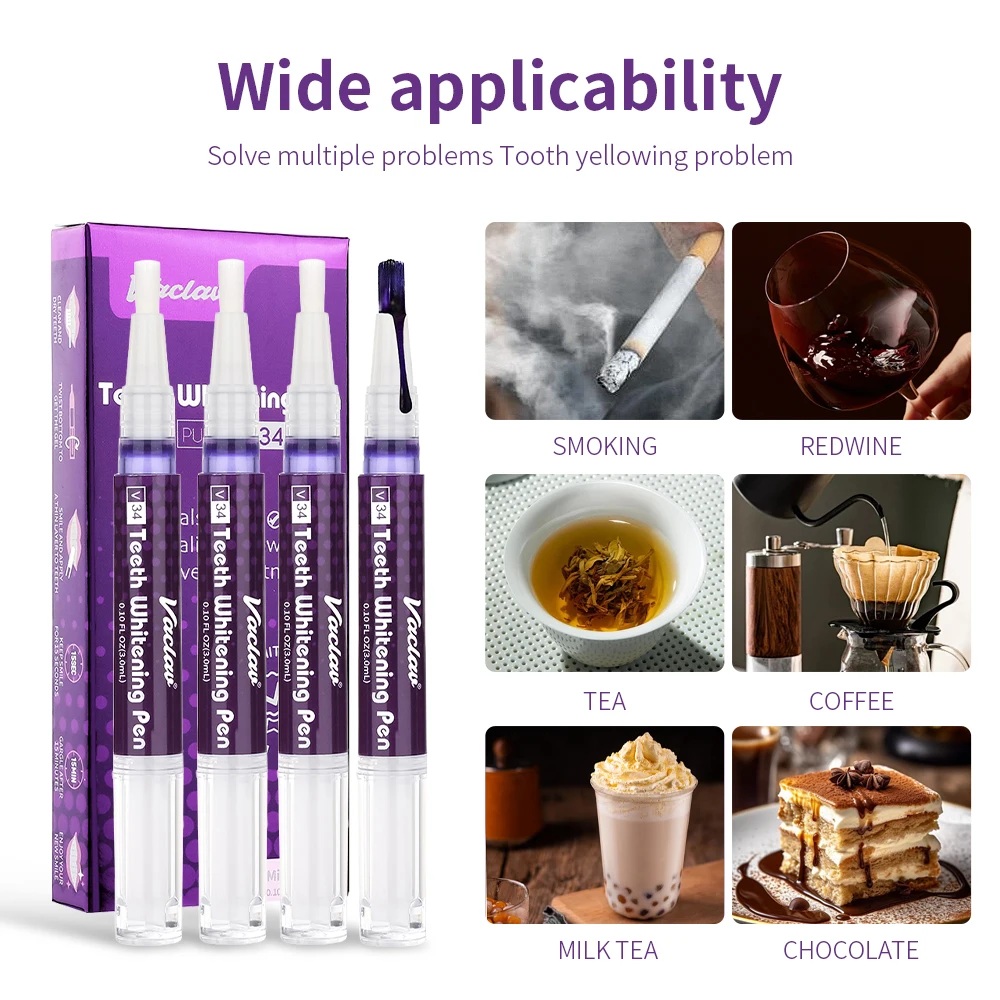 Vaclav V34 Purple teeth whiten - огляд і ціна Teeth Whitening Gels