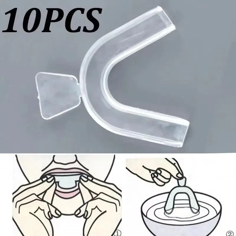 10Pcs Silicone Mouth Guard Tee - огляд і ціна Teeth Whitening Mouth Guard